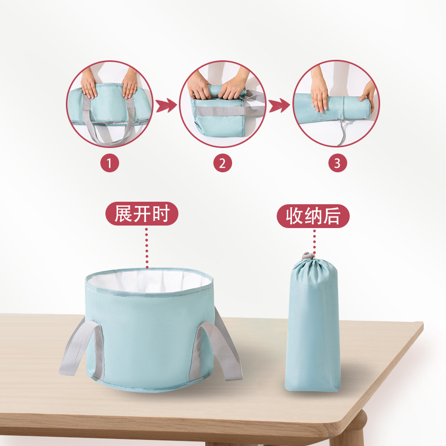 Travel Portable Foot Bath Bucket Foldableable Foot Bath Bag Insulated Foot Bath Bag Foot Bath Bucket Special Price