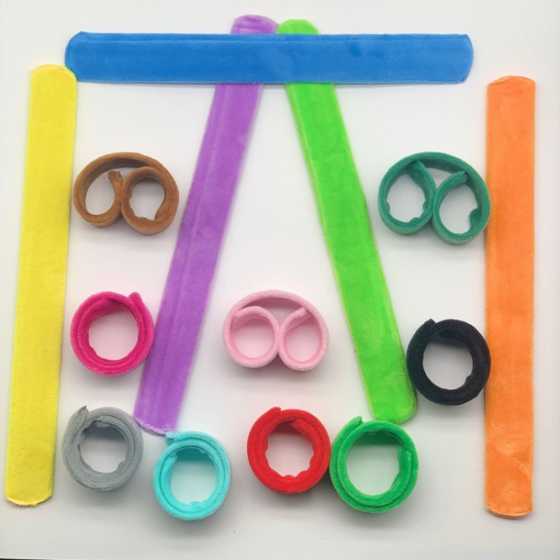 Креативный цветной плюшевый браслет, яркое украшение для запястья, аксессуары для волос
