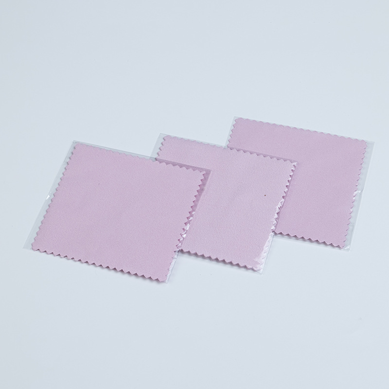 Factory spot supply 8*8 double-sided velvet silver cloth jewelry cleaning polishing OPP independent packaging silver cloth