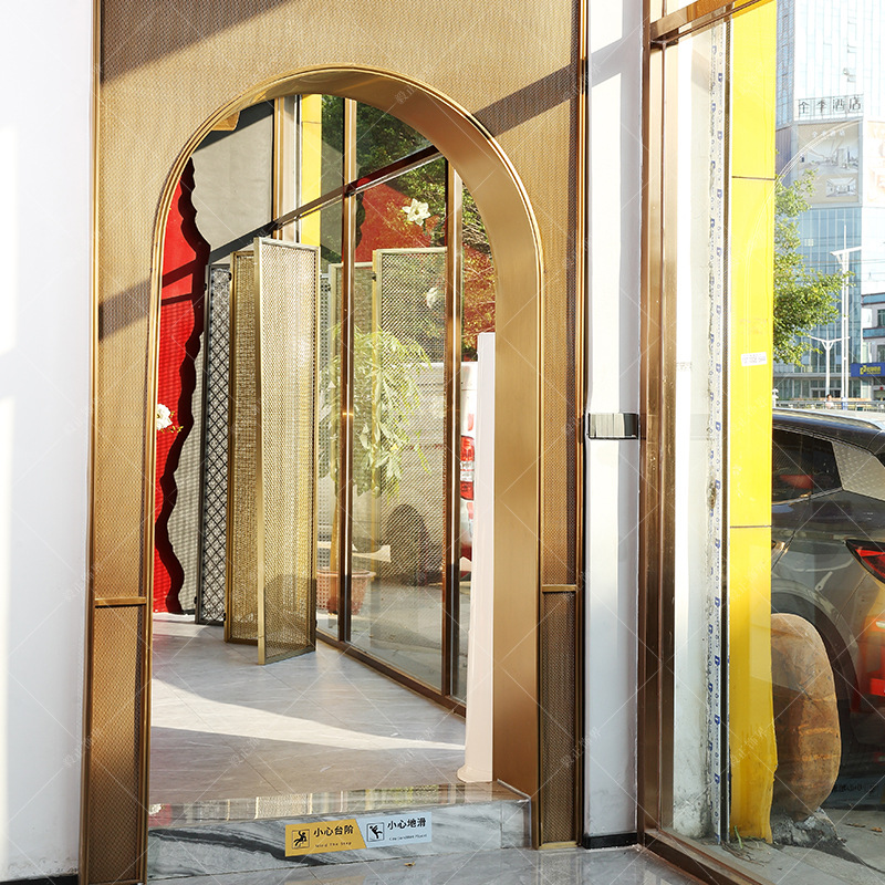 Wholesale Stainless Steel Metal Decorative Mesh Curtain Partition Screen Wind Curtain Wall Ceiling Hotel Restaurant Elevator Decorative Mesh