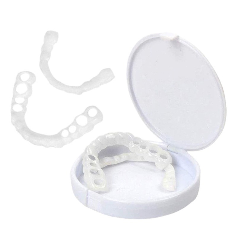 Cross-Border Simulated Braces for Upper and Lower Teeth Second Generation Smile Whitening Temporary Decorative Denture Braces Manufacturer Wholesale