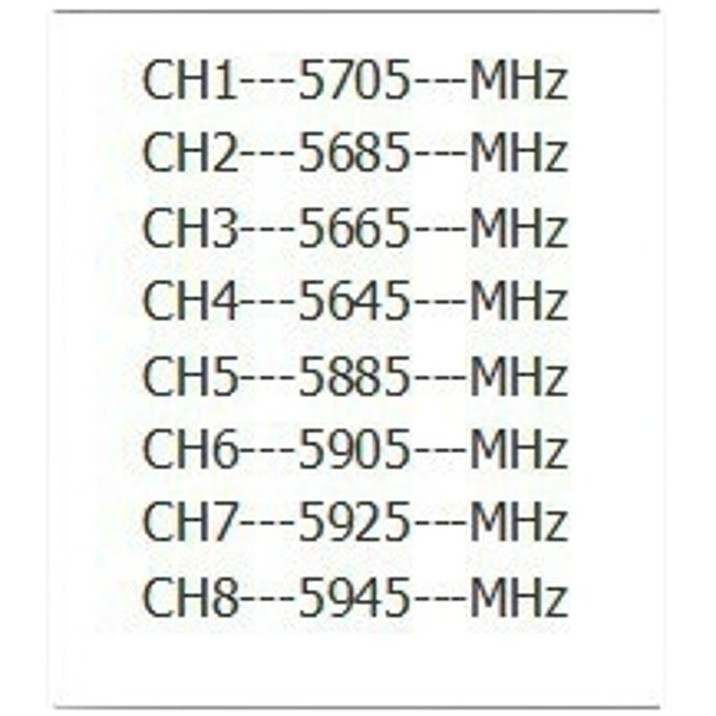 40 frequency 5.8G picture transmission RC832 receiver, compatible with all 5.8G reception and transmission.