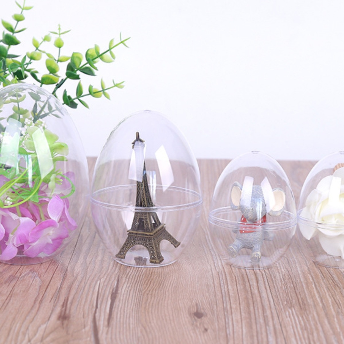 Прозрачный овальный мяч, пластиковый мяч для упаковки подарков, конфет и шоколада