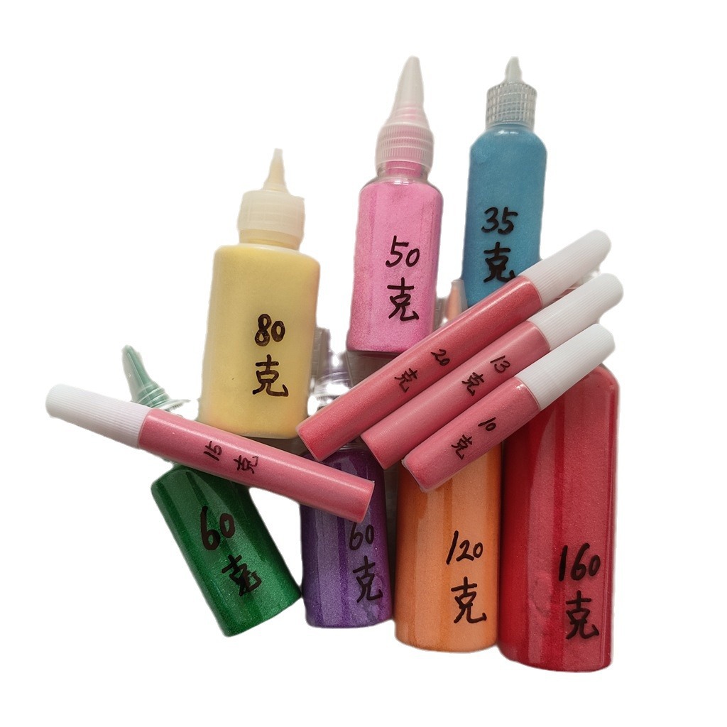 Bottled colored sand 10g children's sand painting hourglass kindergarten handicraft workshop children's handmade diy puzzle color