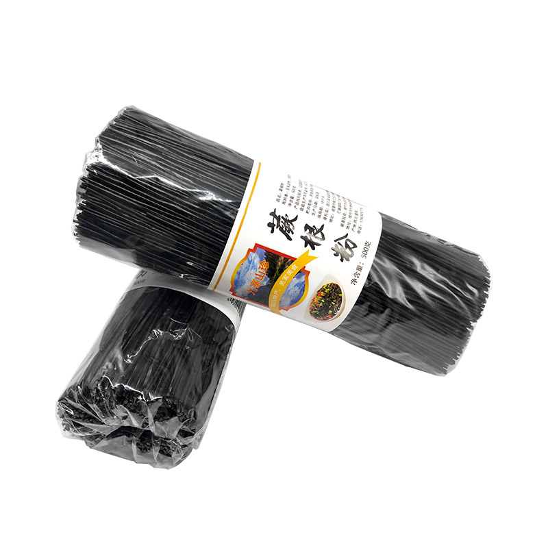 500g of fern root powder shreds are bundled with Sichuan specialty Jiuzhai Shanzhen fern root powder strips, vermicelli, cold hot pot, hot and sour powder strips