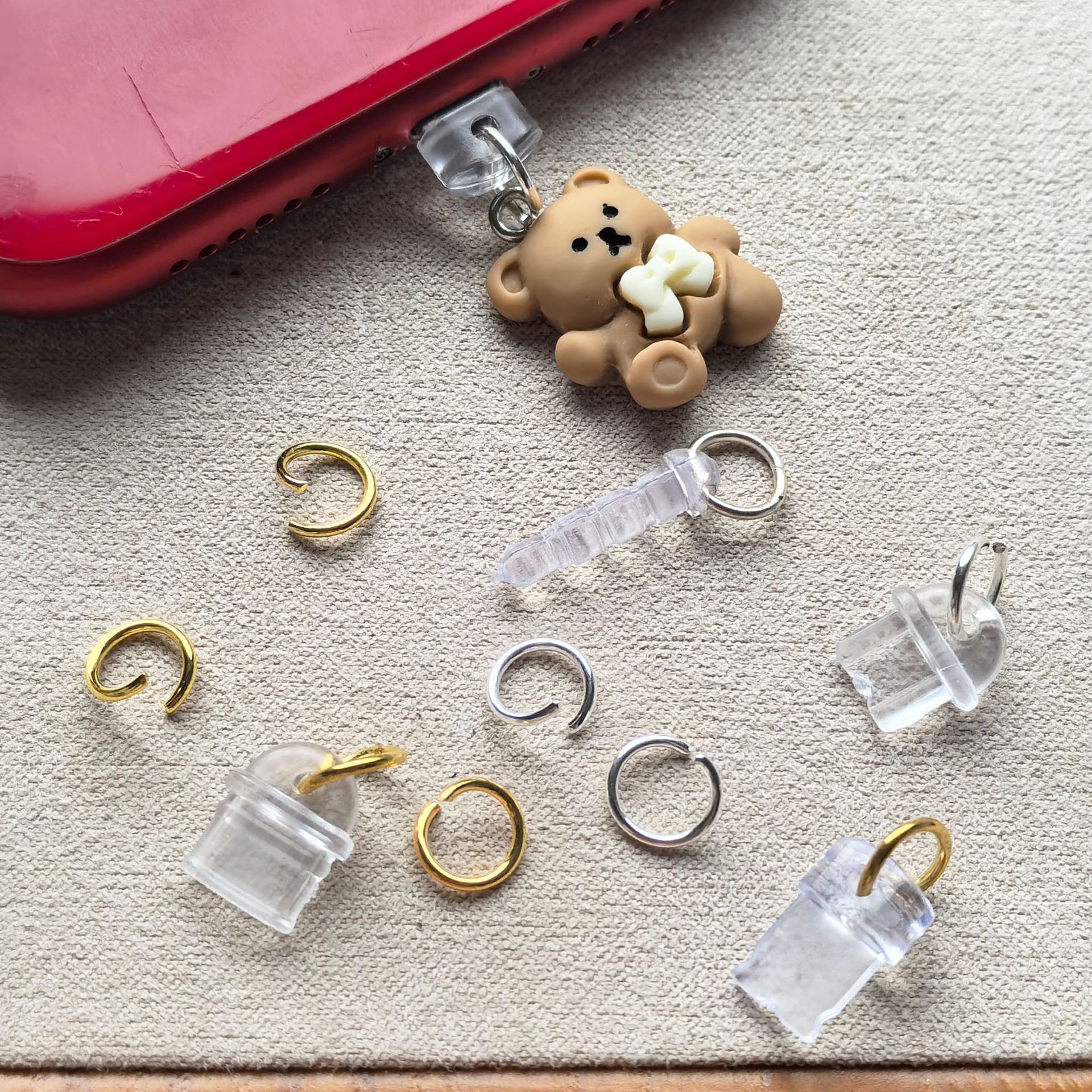 Заглушка для пыли с кольцом специального открытия, материал, аксессуары для DIY, оптовая продажа аппаратных аксессуаров