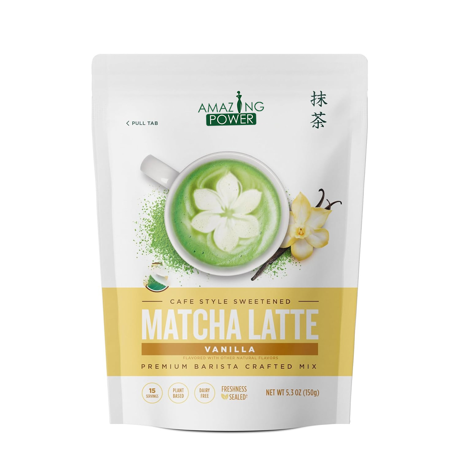 Kindergarten Africa and Middle East Hot-Selling Flavor Matcha Latte Powder Matcha Latte Powder Cross-Border Spot Wholesale