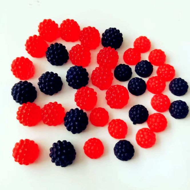 Factory Direct Sales Simulated Mulberry Mulberry Fruit Raspberry Small Mulberry Pvc Clay Cream Glue Jam DIY Accessories