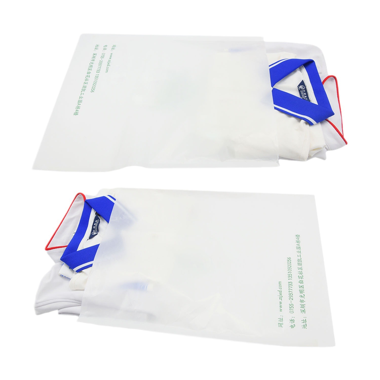 Clothing and apparel packaging bags FSC certification wax glossy paper bags shirt trousers full degradation non-plastic settable pattern logo