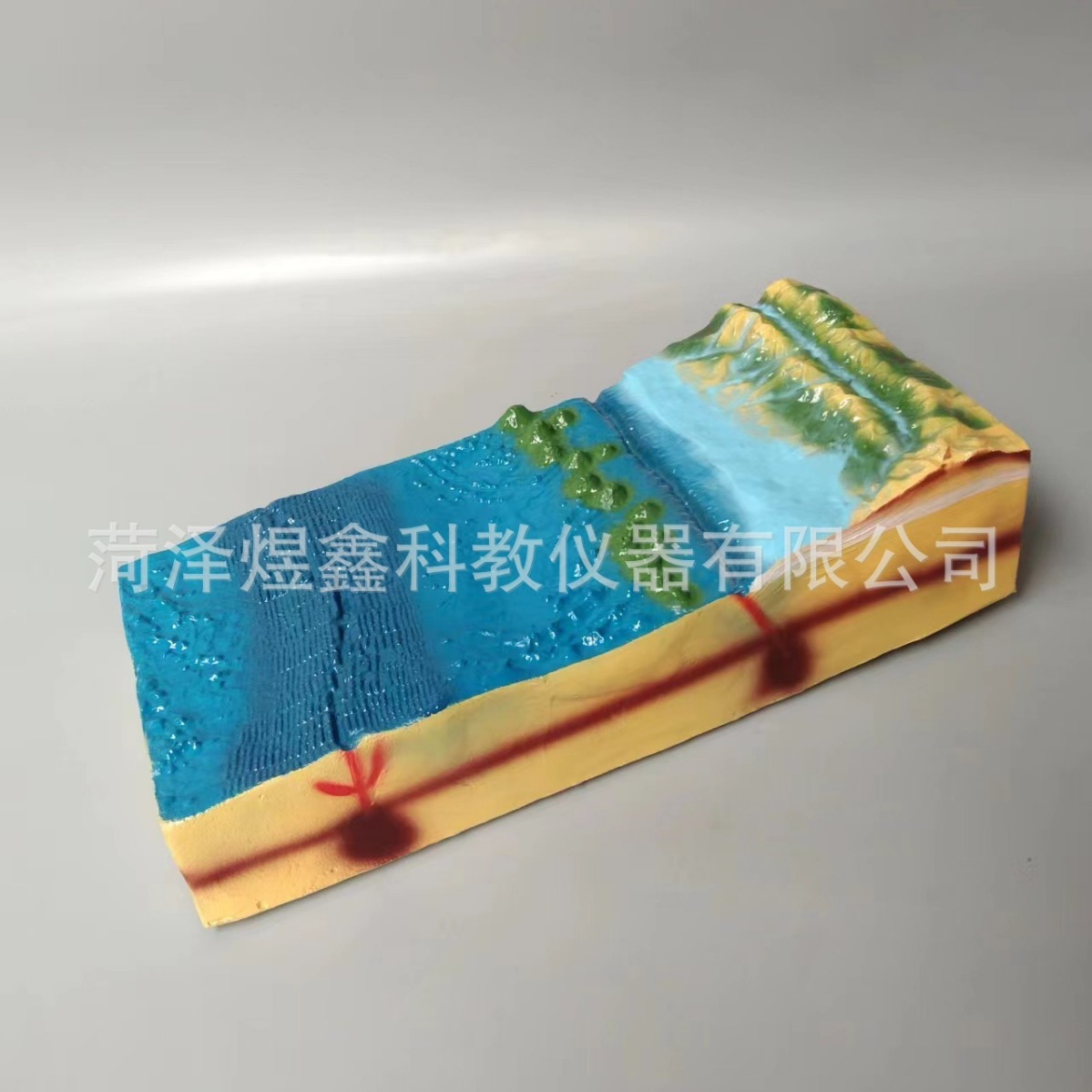 Manufacturers supply seabed terrain model initial Senior high school geographic equipment geographic model teaching instruments