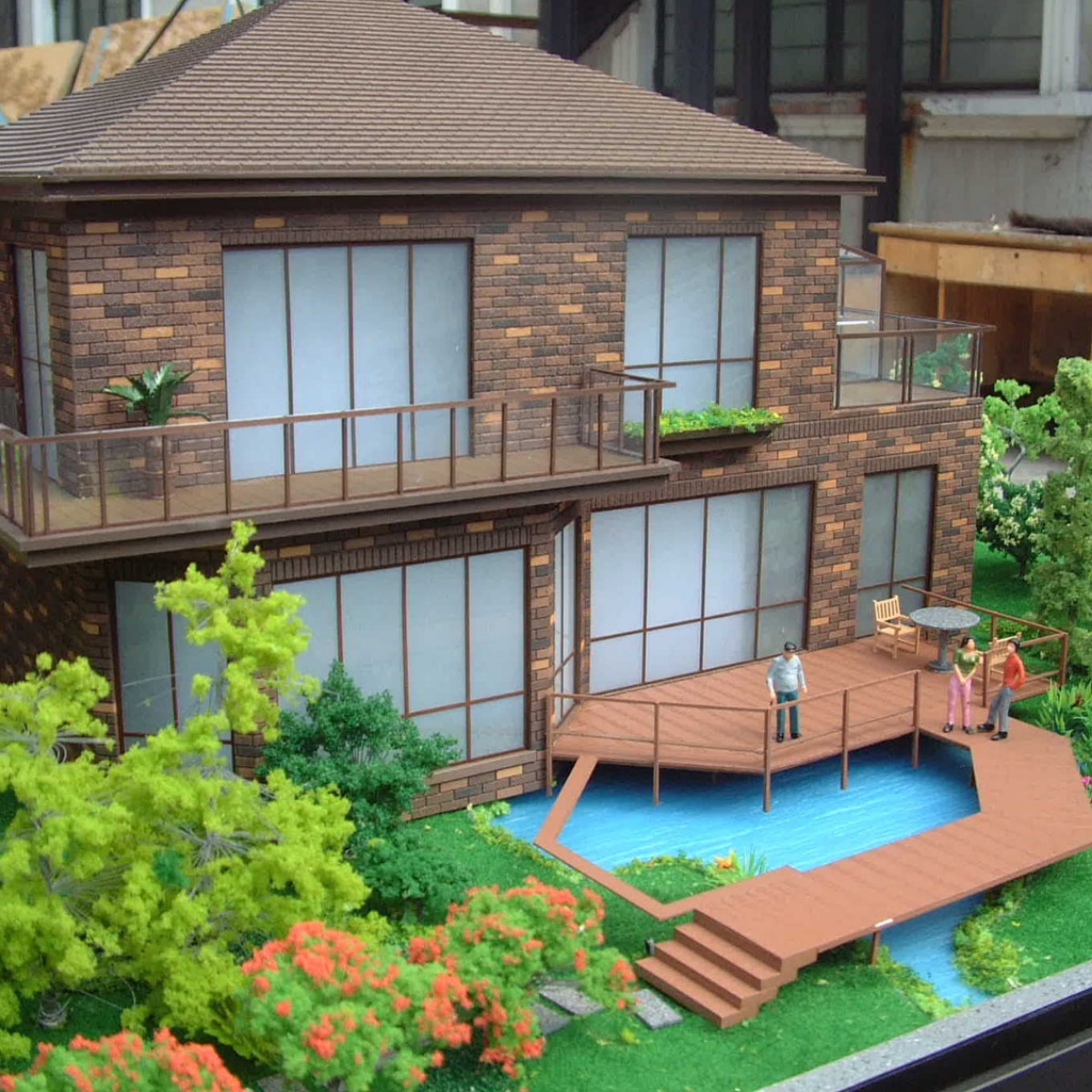 Sand table building model tree moss micro landscape decoration background green fake tree TC-90 pore Green