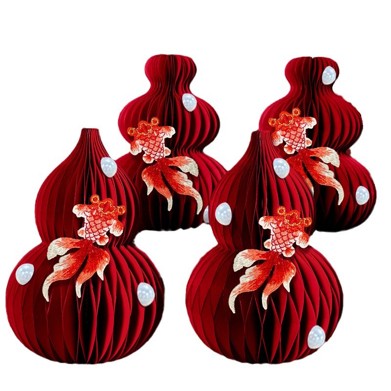 Joy of Moving in the House Fulu Small Ornaments New House Moving Ceremony Supplies Living Room Countertop Stereo Gourd Decorations