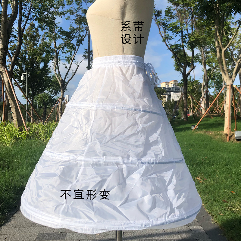 Steel ring children's skirt catwalk host stage performance outfit lining skirt princess skirt children's three-ring lining skirt