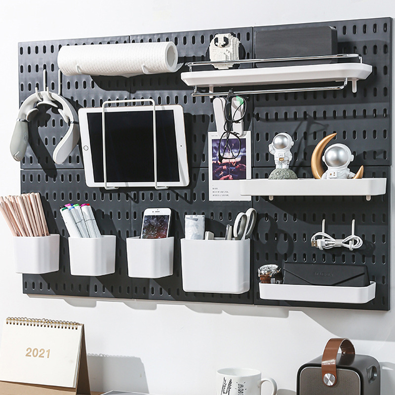 Punch-free Hole Board Wall Combination DIY Yijia Hole Board Accessories Flat for Kitchen Storage Rack Small Nail Board