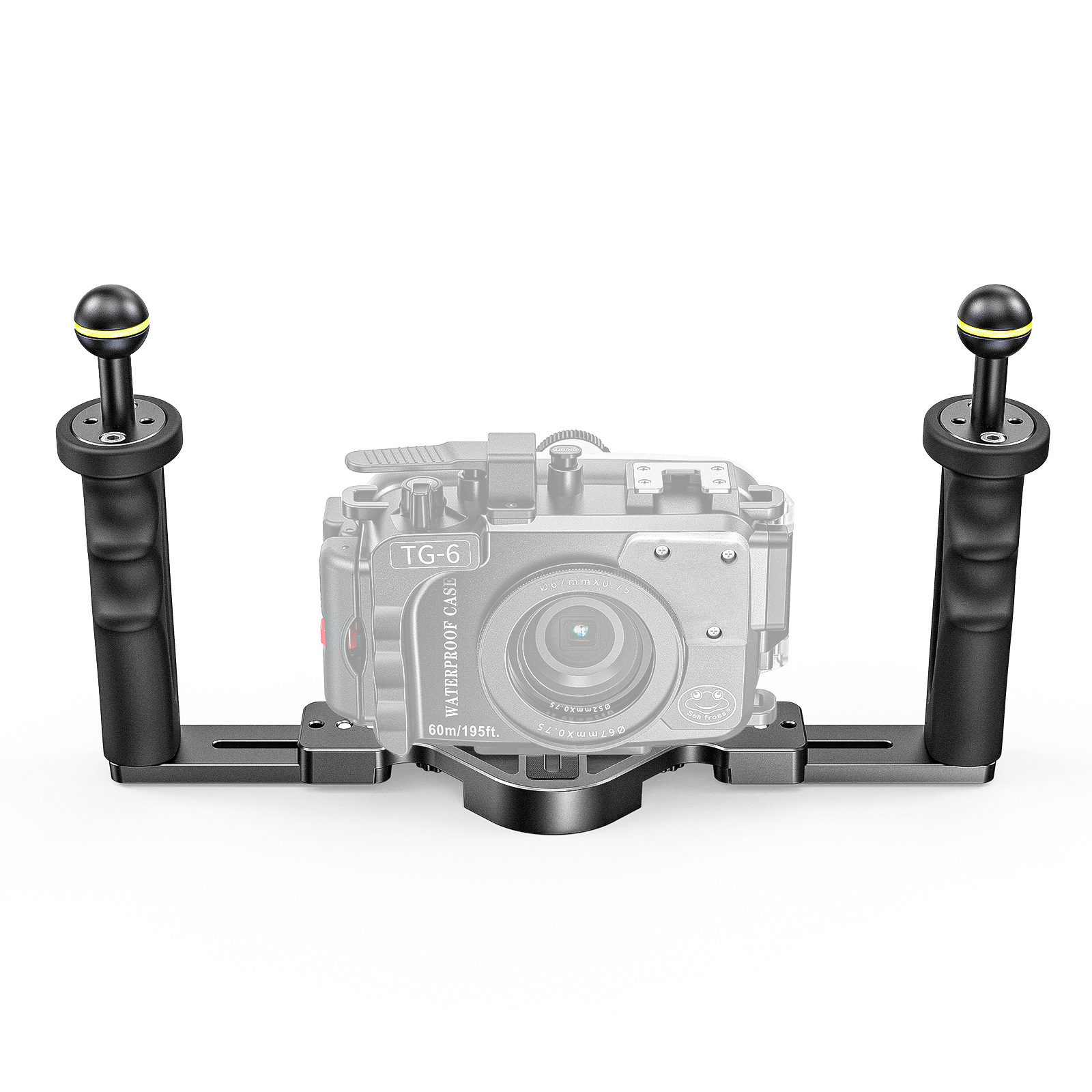 Cross-border metal plastic handle diving bracket SLR micro single gopro sports camera underwater photography accessories