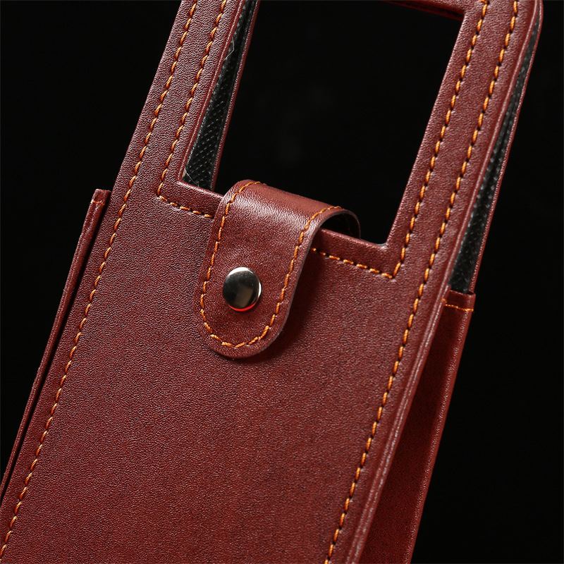 High-end red wine box packaging single double pack with wine set wine packing box leather box in stock red wine leather box