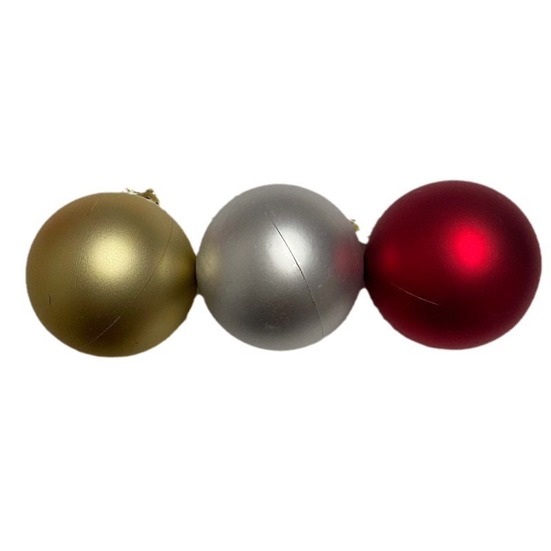 Bulk 3/4/6/8cm Electroplated Christmas Plastic Matte Decorative Ball Festive Party New Year Christmas Tree Decorative Ball