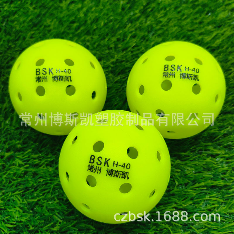 Pickleball Outdoor 40-Hole One-Piece Molding Certified by the Us Usapa Supports DIY