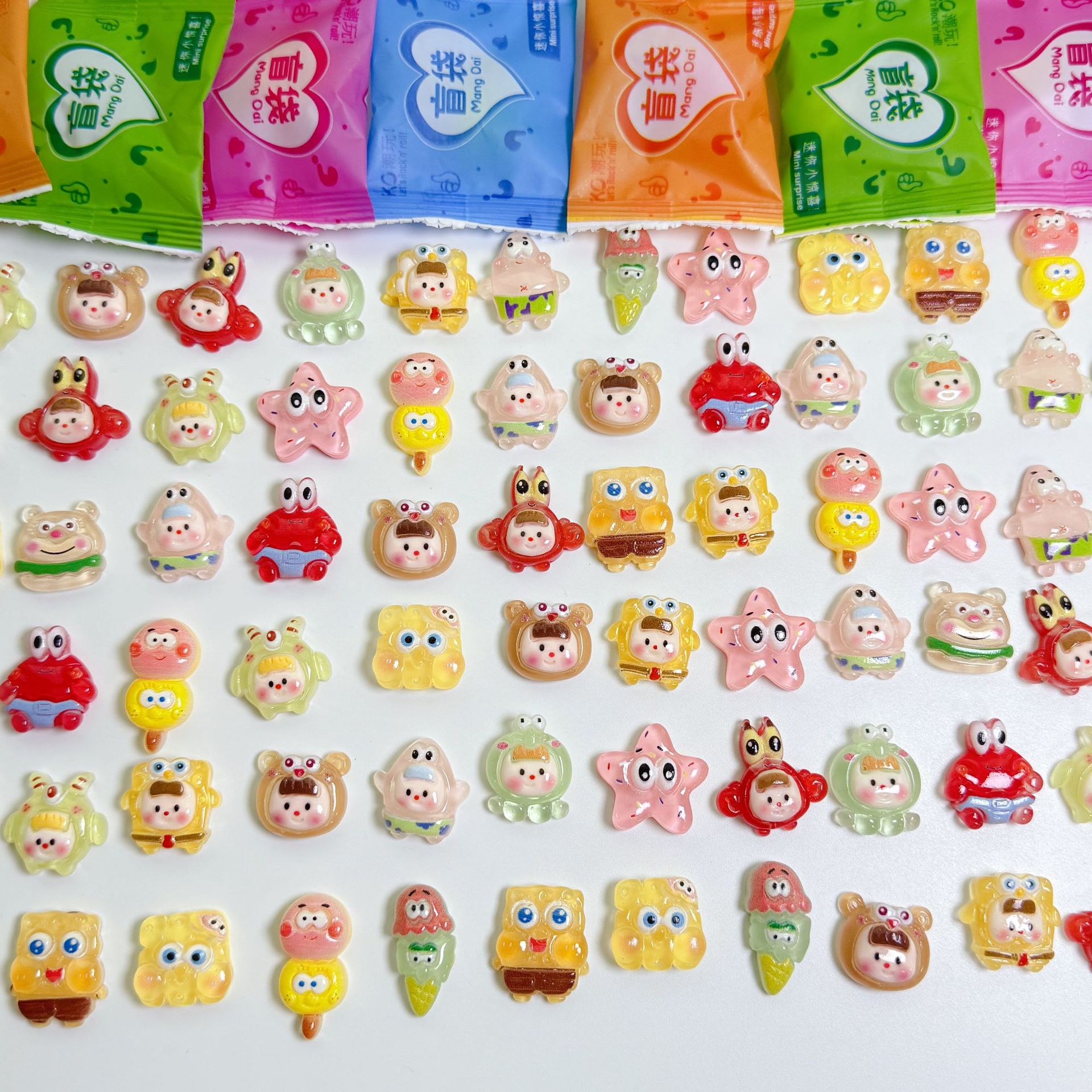 Игрушка-сюрприз в слепом пакете с сияющим губчатым пирогом в виде звезды для детей