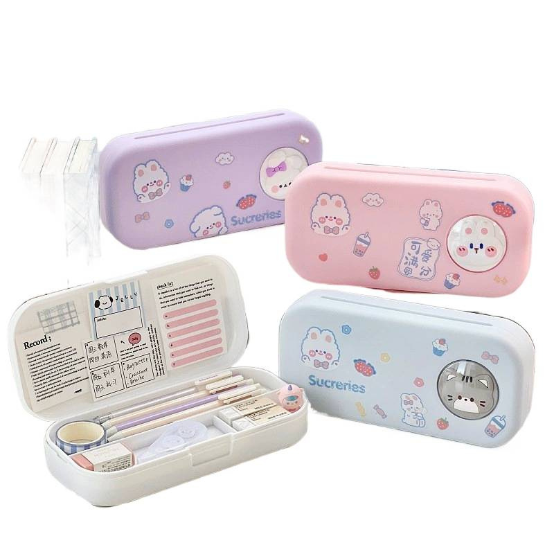 3D Stationery Box Multifunctional Pencil Box for Boys and Girls Primary School Students First and Second Grade Kindergarten Cartoon Cute and Good-Looking