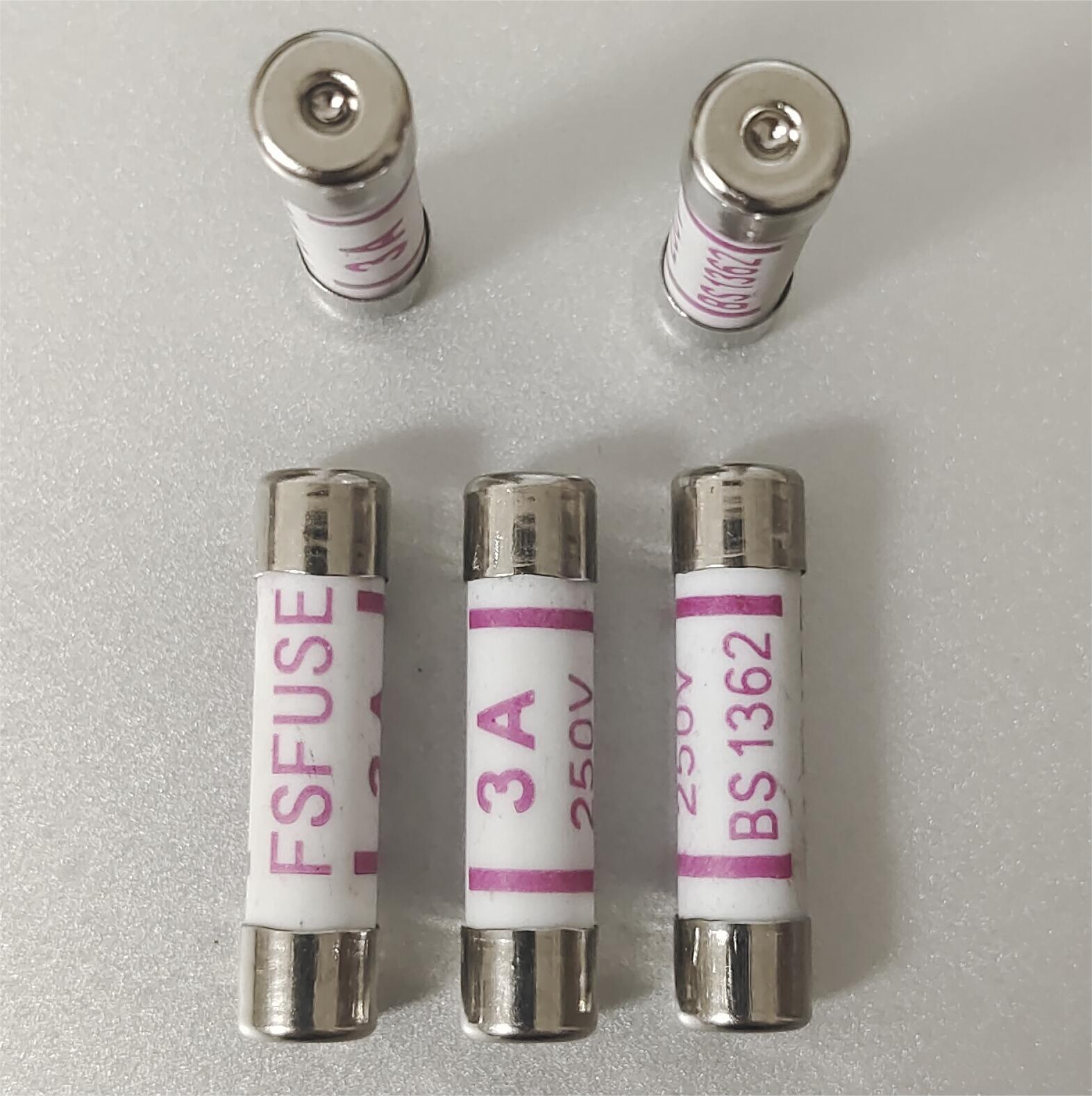 Seamless Riveting Bs1362 British Plug Fuse 6*25mm 3/5/10/13A/15A