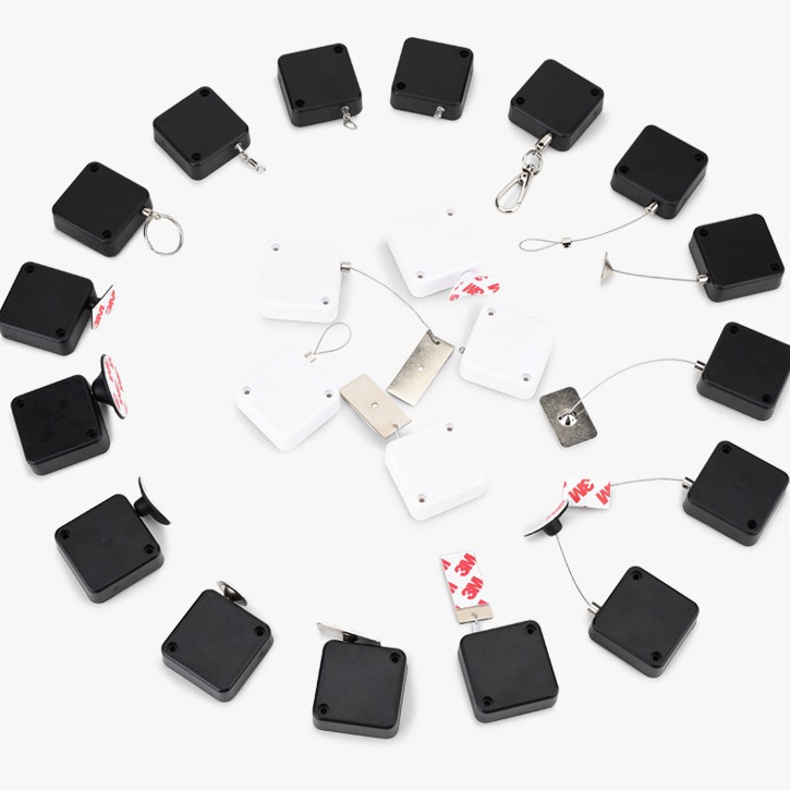 Factory Direct sales retractable anti-theft cable box steel wire rope mobile phone anti-theft chain charging pile anti-theft rope lock cable device