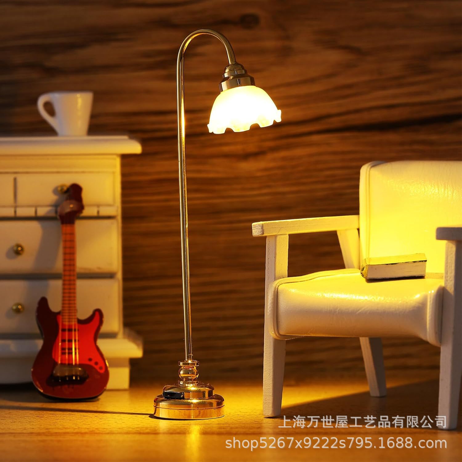 1:12 домик для кукол, мини (матовая золотая настольная лампа) декоративные украшения для indoors и outdoors