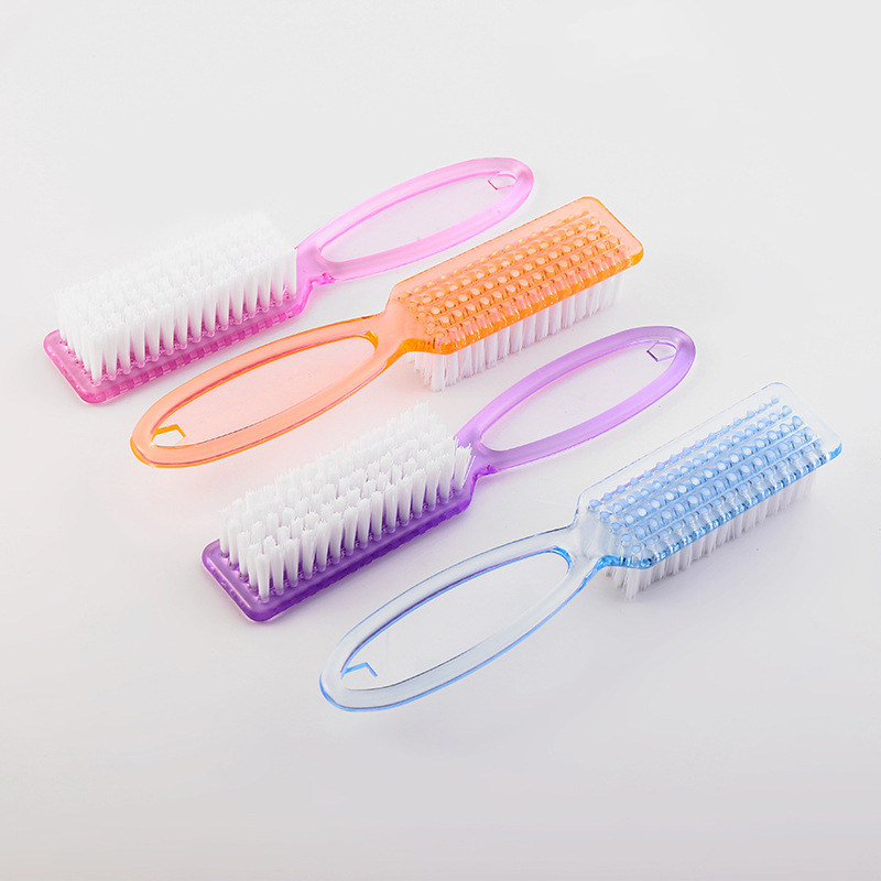 Cross-Border Spot Manicure Tools Colorful Dust Brush Handle Brush Multifunctional Nail Cleaning Brush Dust Horn Brush