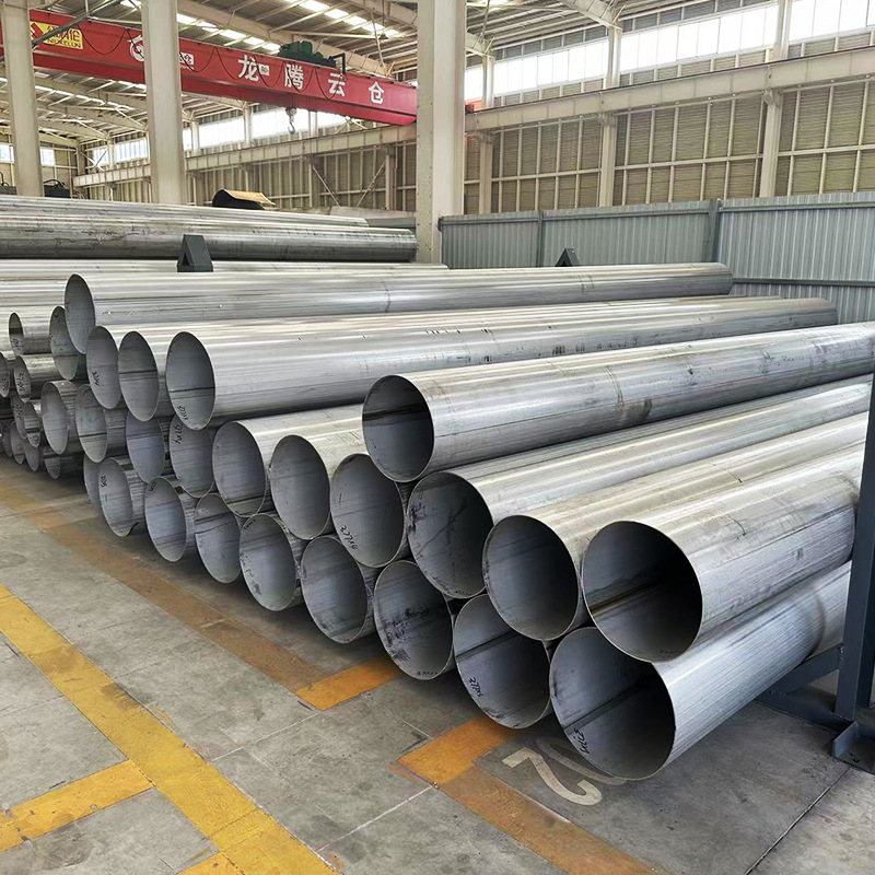 Customized 304 Stainless Steel Welded Pipe Laser Cutting Parts Stainless Steel Decorative Pipe Customized Large Diameter Industrial Pipe