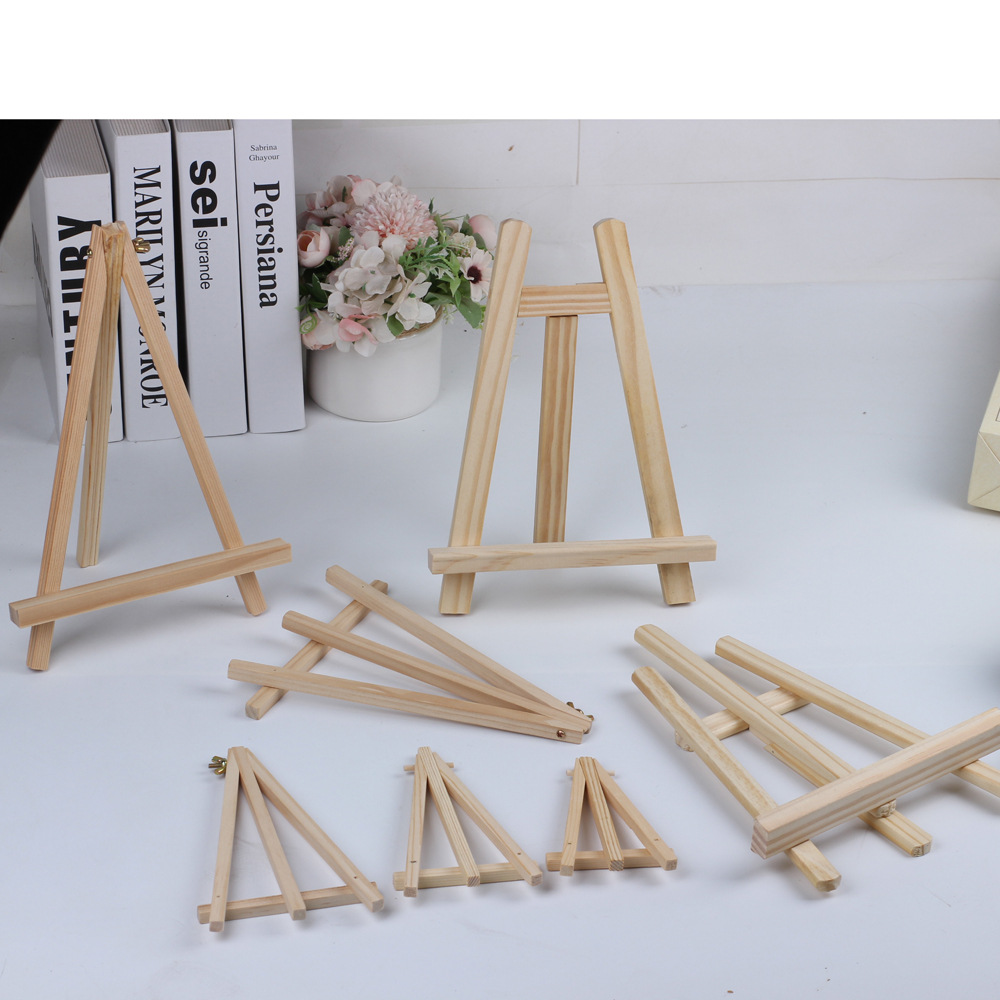 Children's Small Easel Mini Desktop Desktop Display Stand 8*15 Wooden Mobile Phone Tripod Small Oil Easel