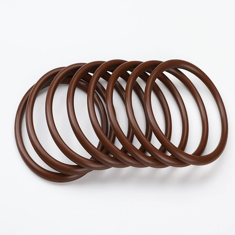 Fluorine Rubber O-Ring Industrial Accessories with Fluorine Rubber Gasket Manufacturer Spot Brown Fluorine Rubber O-Ring Waterproof Ring