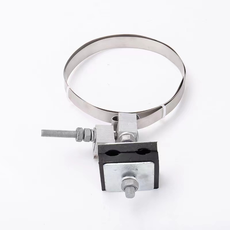 Lead clamp for ADSS optical cable pole lead clamp cement pole steel belt holding clamp optical cable fixing clamp