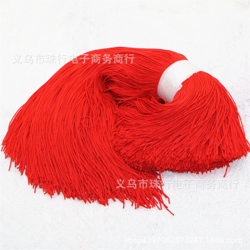 Wholesale 20-30CM red rope all kinds of tags hanging rope blessing tag accessories New Year Chinese knot red line 7