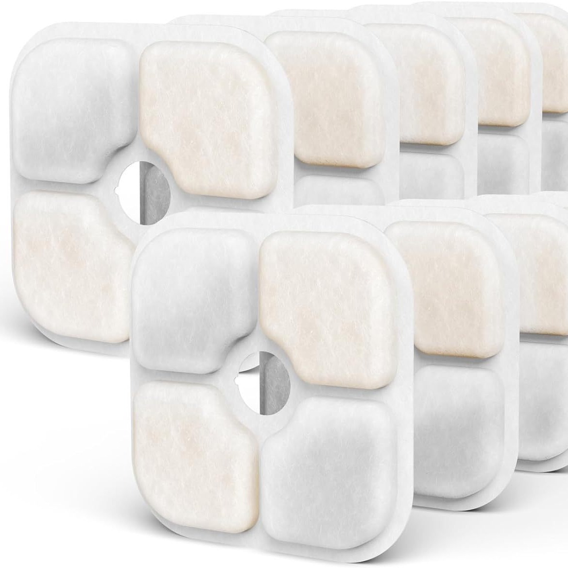 Amazon's Best-selling Pet Water Dispenser Filter Element Cat and Dog Filter Cotton Pet Coconut Shell Activated Carbon Filter