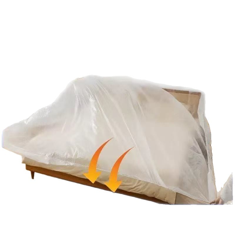 Extra Large and Thick Disposable Bed Cover with Elasticated Cuffs for Dormitory Beds, Protective Film Cover, Furniture Dust Cover for Home Use