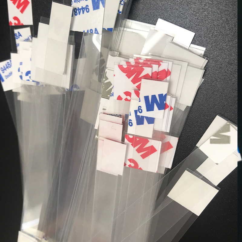 In Stock with Free Shipping Pvc Jumping Card Transparent Shrapnel Wholesale Supermarket Pharmacy Transparent Pet Two Ends with Glue Jumping Card