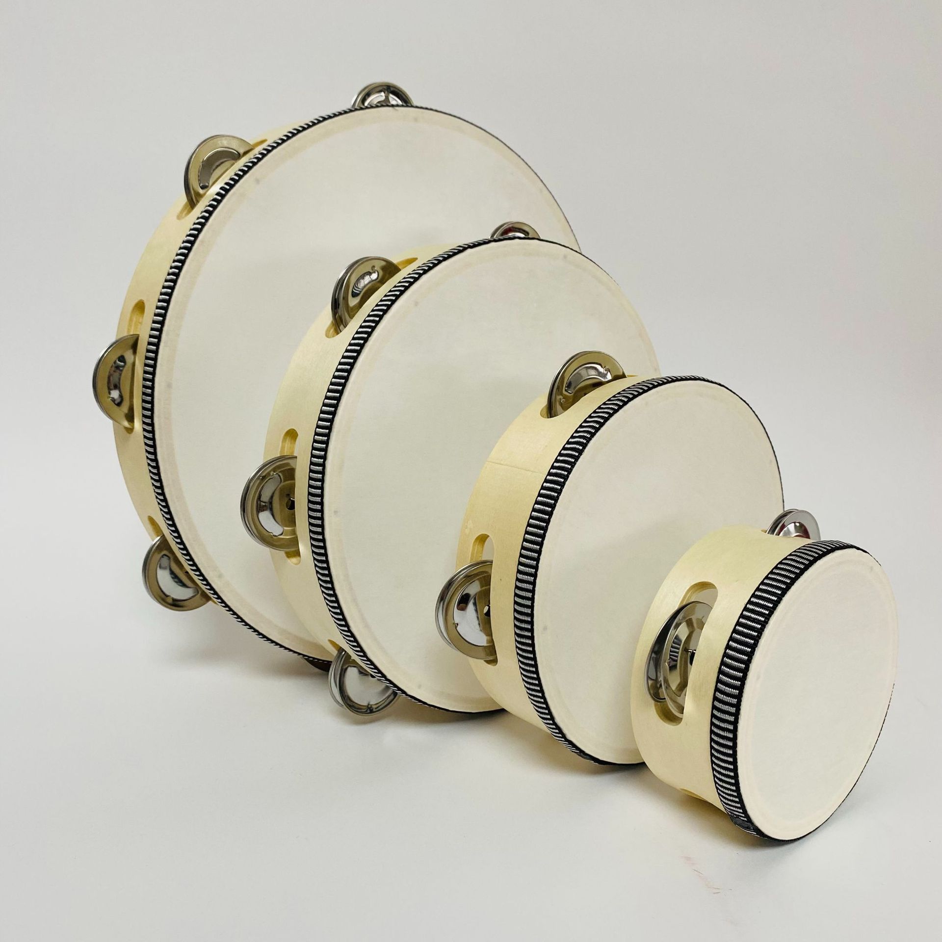 Tambourine Tambourine Dance Props Kindergarten Kidsren's Music Equipment Small Tambourine Xinjiang Dance Exam Performance Props