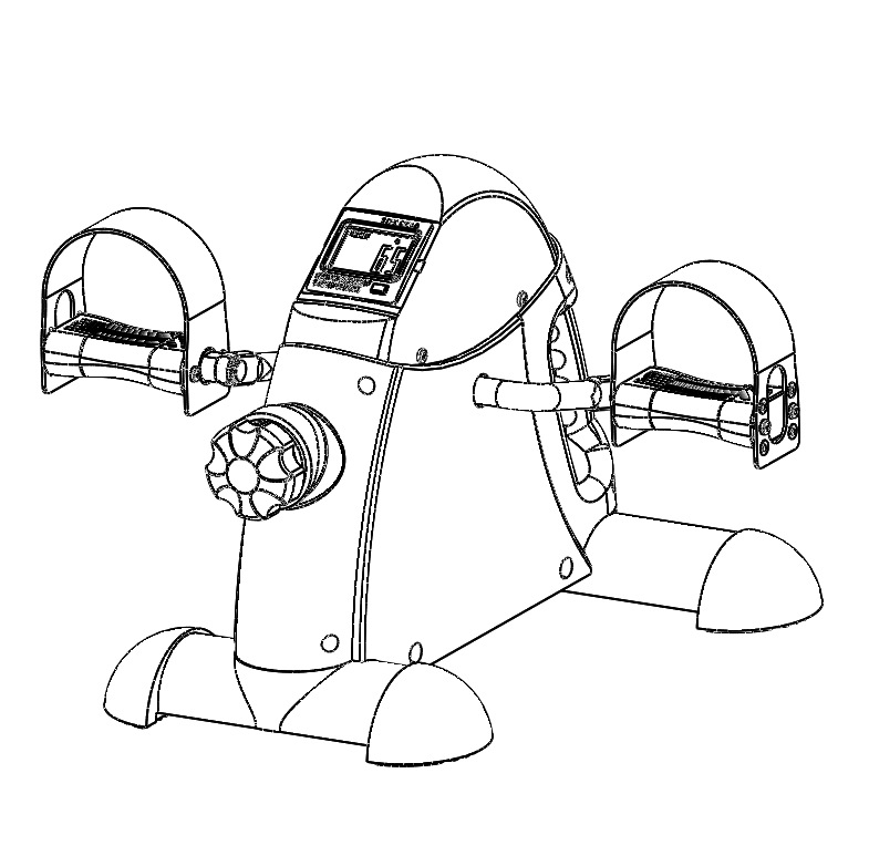 Spot Small Mini Exercise Bike Bicycle Home Rehabilitation Bicycle Indoor Fitness Equipment Elderly Stepper