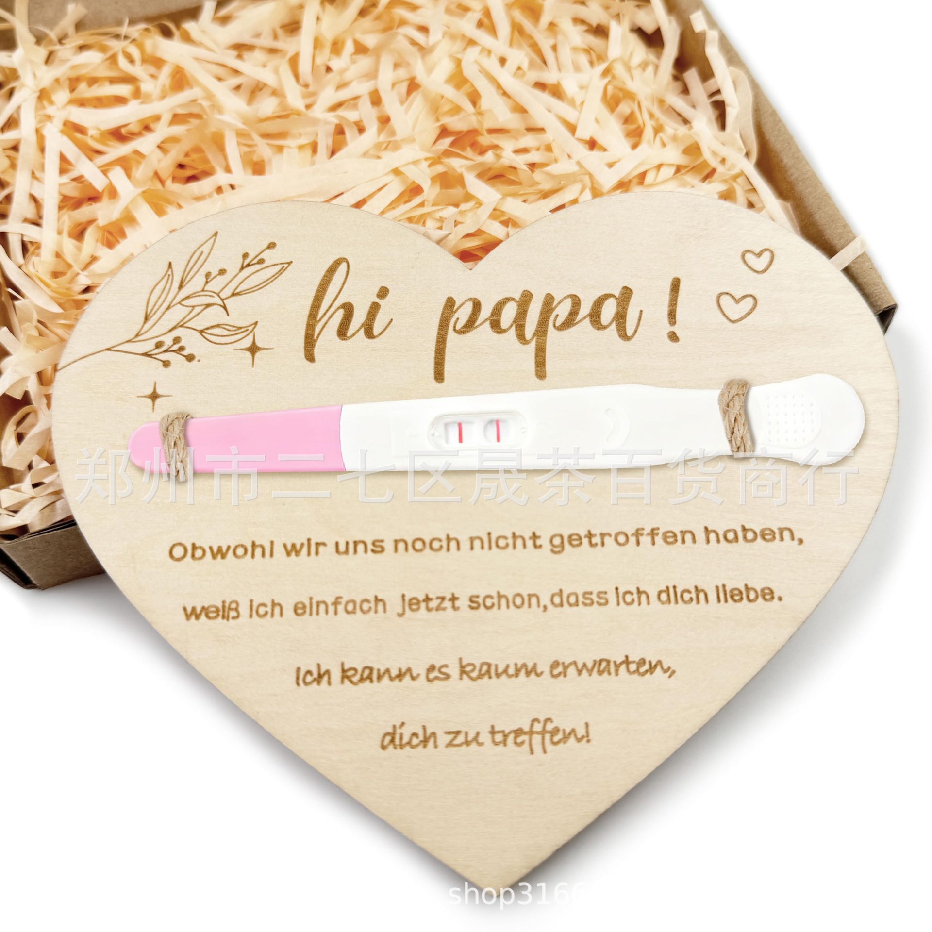 Cross-Border Wooden Christmas Wish Wedding Decoration Crafts Wedding Gift Envelope Test Tube Crafts