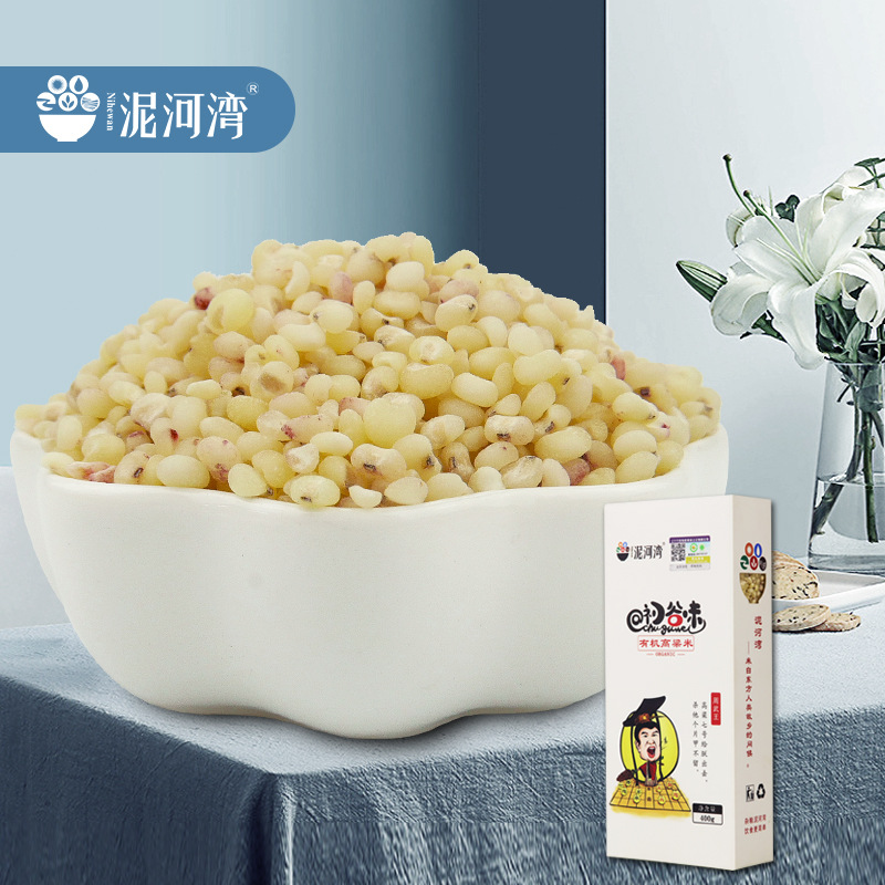 Органический сорговый рис Nihewan новый урожай 400г клейкий высококачественный фермерский крупный зерно очищенный сорговый рис