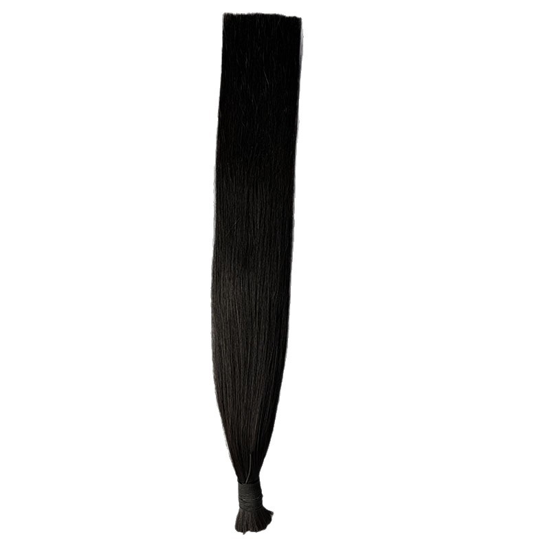 Real Hair Extensions with Crystal Thread, Seamless Invisible Hair Extensions, Self-Extended Human Hair Straight Hair Wigs