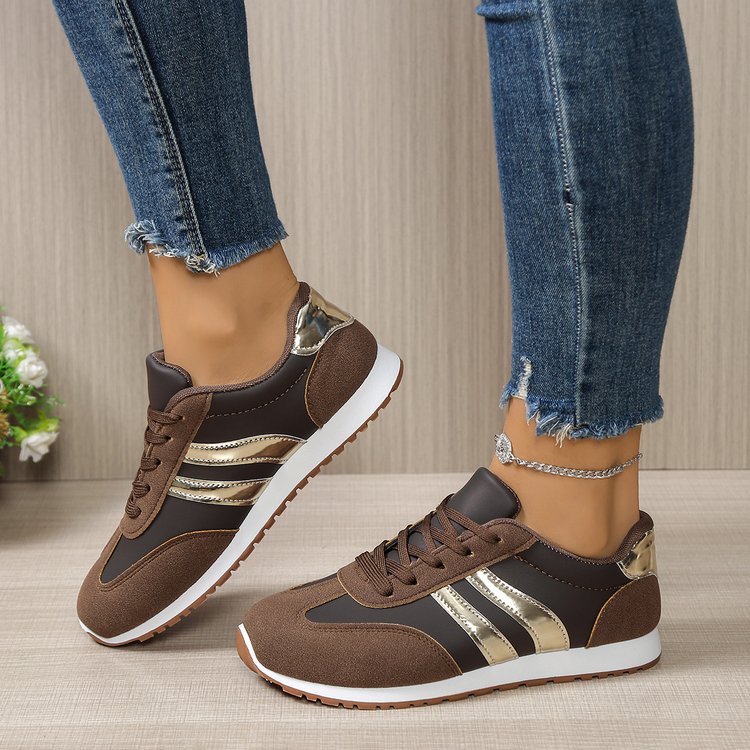 Women's Sports Shoes New Sports Shoes Student Sneakers Shoes Women's Flat Foreign Trade Sports Walking Work Casual Shoes