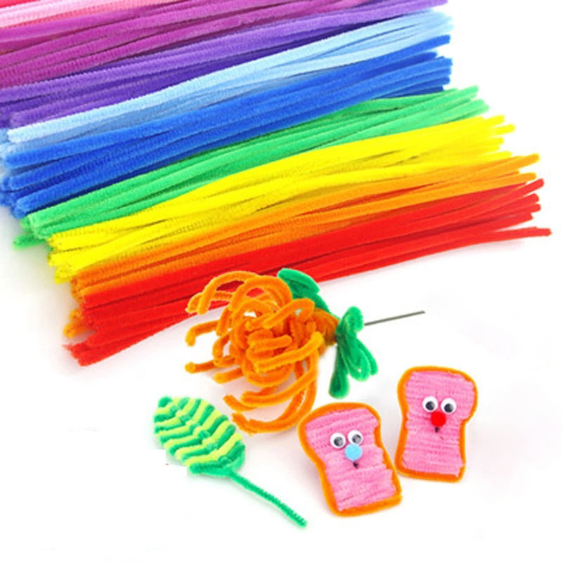 Individually Packaged Twist Sticks, Colorful Chenille Stems, Twist Stick Materials, Toys for Assembling, Handmade Stress Relief, Creative
