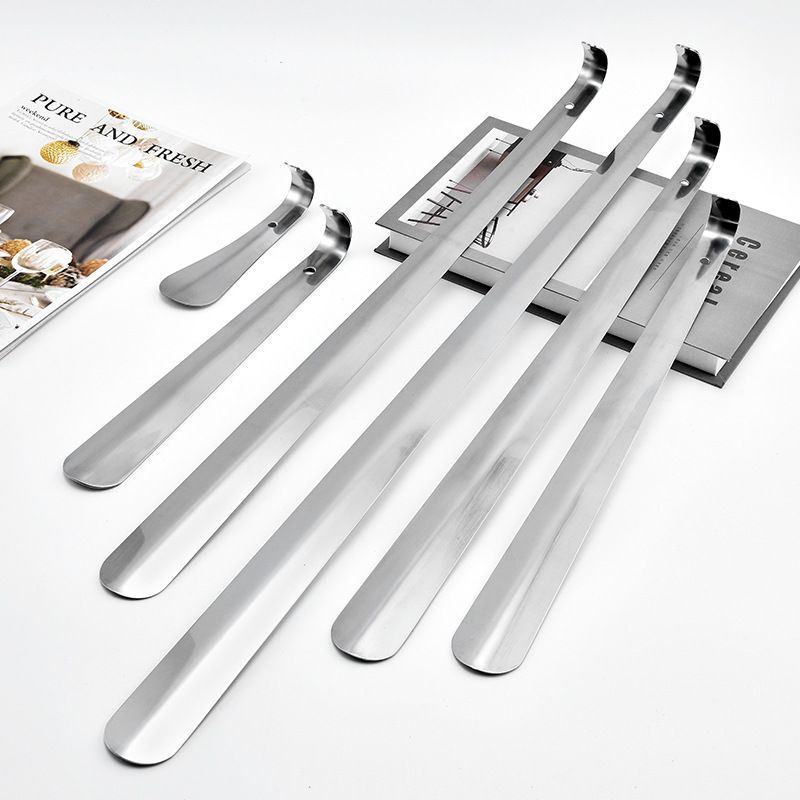 不锈钢金属鞋拔子鞋扒子小巧提鞋穿鞋老人长柄家用鞋溜子鞋把