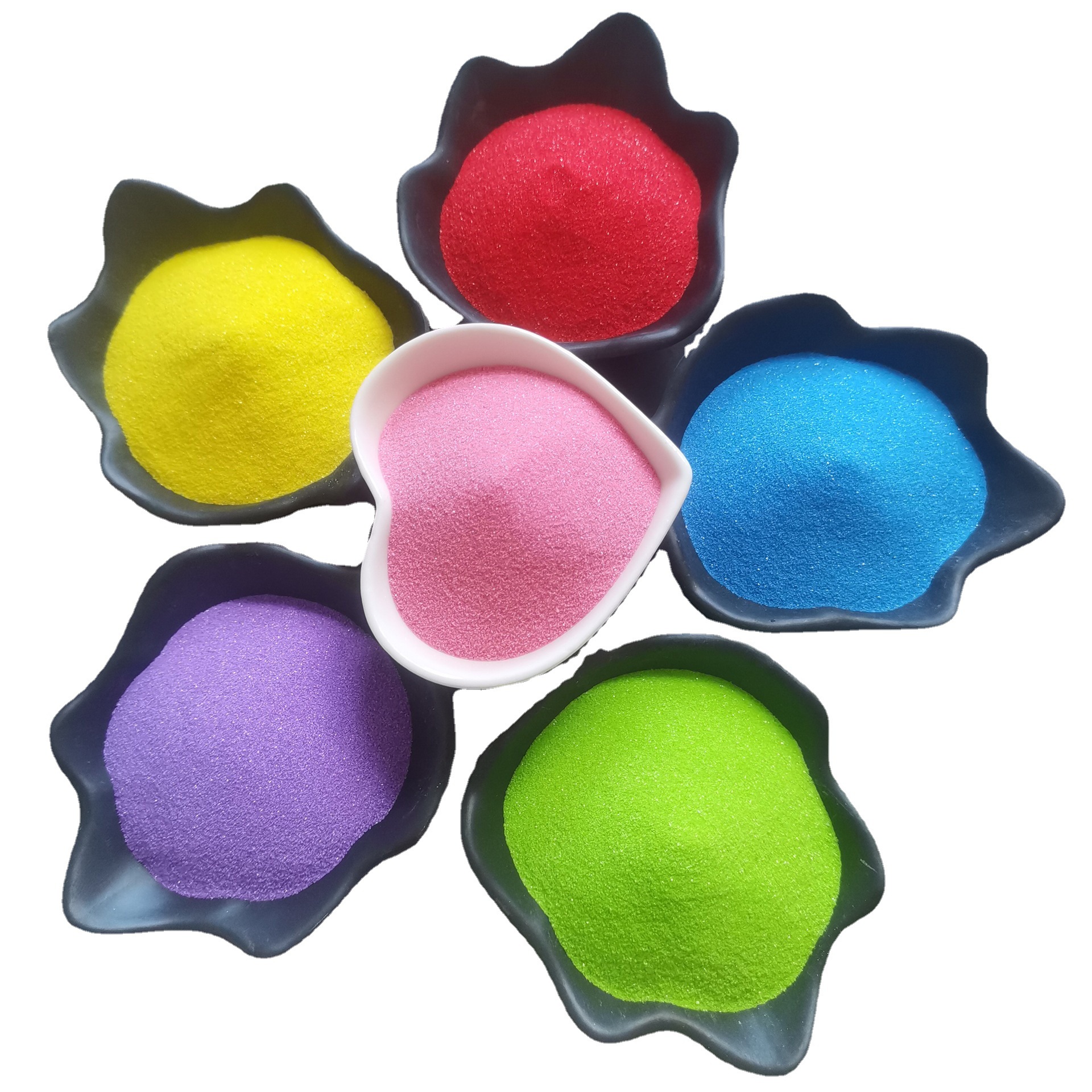 Factory supply small package 25g colored sand children's sand painting pen bottled colored sand beach landscape pink sand