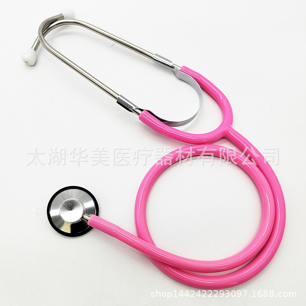 Factory direct supply aluminum multi-color stethoscope for children teaching multi-color toys cross-border platform for foreign trade