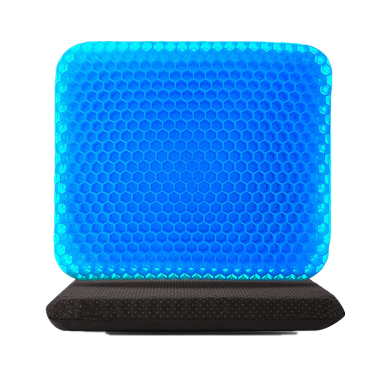 Spot Delivery Gel Cushion Egg Honeycomb Cushion Breathable Chair Cushion Summer Car Seat Cushion Double Layer Square Ice Cushion