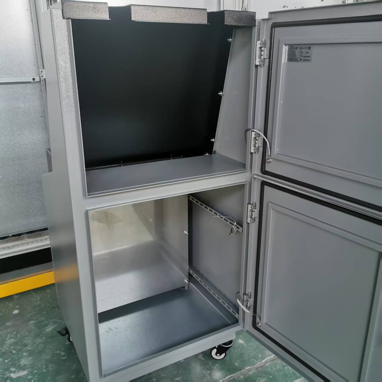 Cbap Piano Cabinet Ergonomic Bevel Control Cabinet Piano Engineering Control Box Console Optional Carbon Steel Material