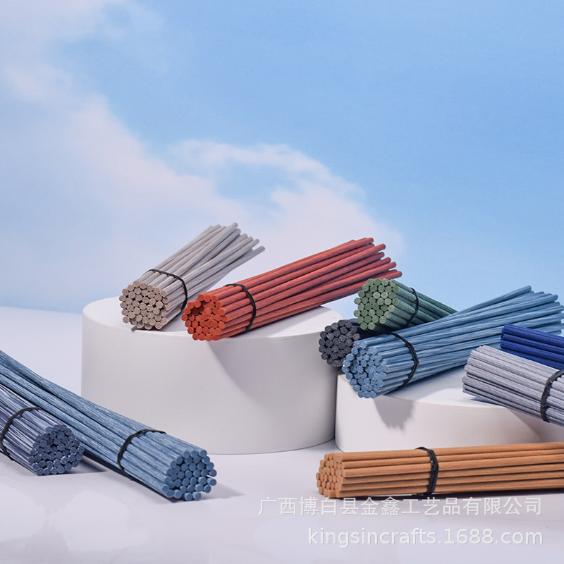 Aromatherapy Fiber Stick Free Sample Colorful Fiber Can Choose Any Size and Specifications Colorful Aromatherapy Volatile Stick Diffusion Stick