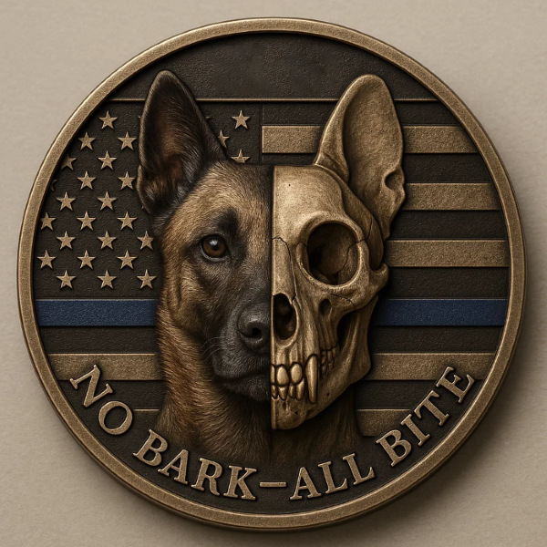 Cross-Border Popular Metal Commemorative Coin No-Bark-All Bite Dog Head Silver Coin Skull Letter Commemorative Medal